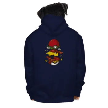 Pánská mikina Bastard Pokémon burger pánská mikina na zip Navy