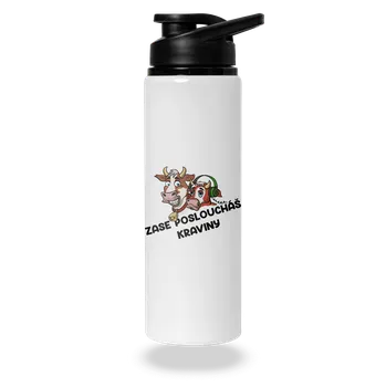 Láhev Bastard Posloucháš kraviny lahev na vodu White