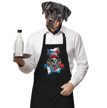 Kuchyňská zástěra Bastard Ahoj zástěra Black