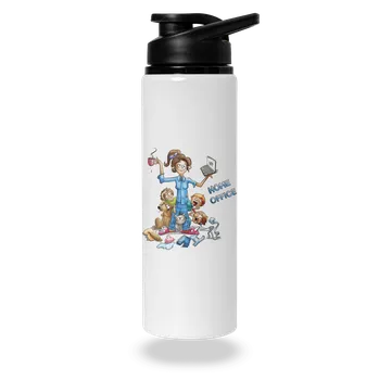 Láhev Bastard Maminčin home office lahev na vodu White