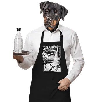 Kuchyňská zástěra Bastard B16: Zažít Žižkov zástěra Black