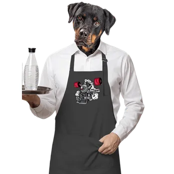 Kuchyňská zástěra Bastard Lokomotiva zástěra Dark Grey