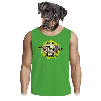 Pánské tričko Bastard Věk je jen číslo pánské tílko Lime