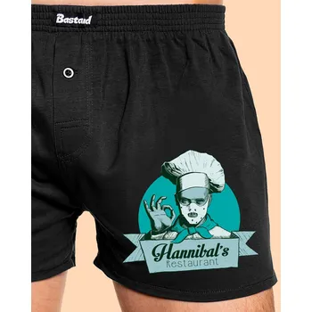 Trenýrky Bastard U Hannibala pánské trenky Black