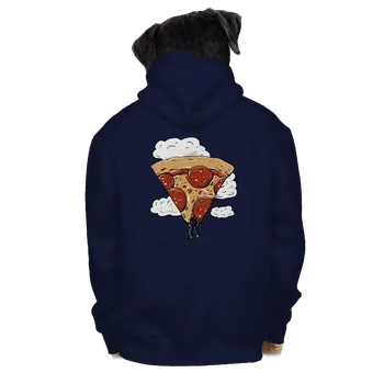 Pánská mikina Bastard Pizzašutista pánská mikina na zip Navy