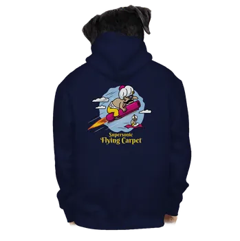 Pánská mikina Bastard Létající koberec pánská mikina na zip Navy