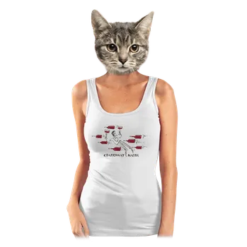 Bastard Chardonnay matrix dámské tílko klasické White