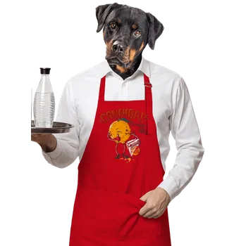 Kuchyňská zástěra Bastard Kanibal zástěra Red