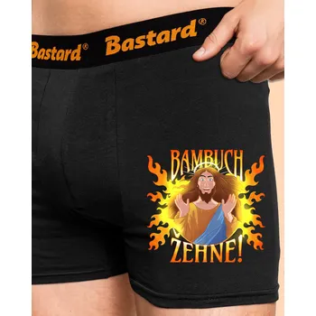 Trenýrky Bastard Bambuch žehne boxerky Black
