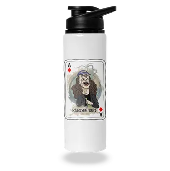 Láhev Bastard Kárové eso Jirky Káry lahev na vodu White