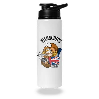 Láhev Bastard Fish and chips lahev na vodu White