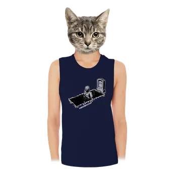 Bastard Hrobocop dámské tílko volné Navy