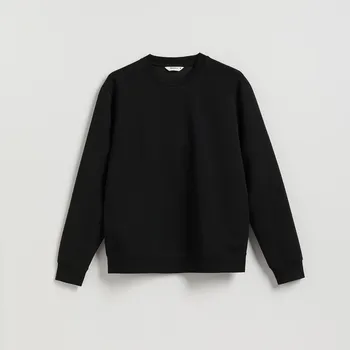 Pánská mikina Reserved - Mikina regular z bavlny - černý - 516EF-99X - 516EF-99X-S