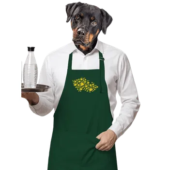 Kuchyňská zástěra Bastard Ganja country zástěra Bottle Green