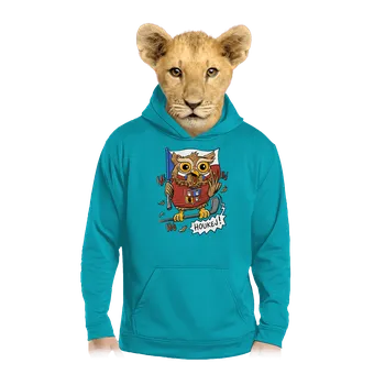 Chlapecká mikina Bastard Houkej dětská mikina klokanka Hawaiian Blue