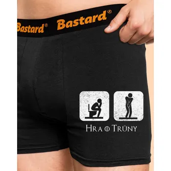Trenýrky Bastard Hra o trůny boxerky Black
