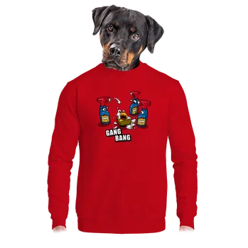 Pánská mikina Bastard Gang bang unisex mikina bez kapuce Red