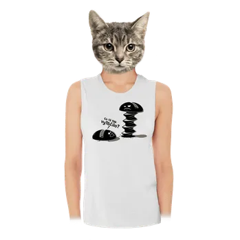 Bastard Vytočenej dámské tílko volné White