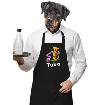 Kuchyňská zástěra Bastard Tuba zástěra Black