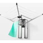 Zahradní sušák Brabantia WALLFIX s ochranným boxem stříbrný