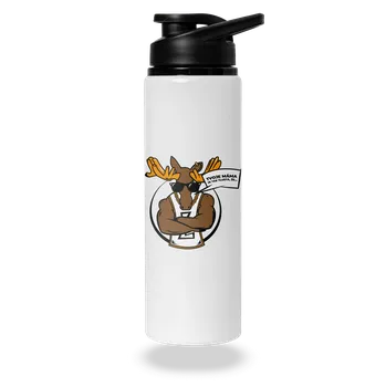 Láhev Bastard Stírací drsňák lahev na vodu White