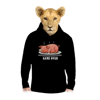 Chlapecká mikina Bastard Game ovar dětská mikina klokanka Black