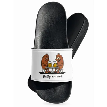 Pánské pantofle Bastard Buřty na pivě pantofle White