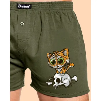 Trenýrky Bastard Tygřík pánské trenky Khaki