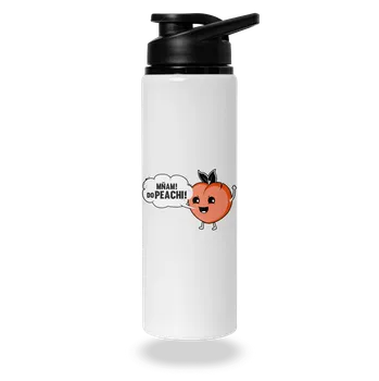 Láhev Bastard Mňam do peachi lahev na vodu White