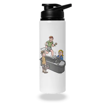 Láhev Bastard Běžecký pás lahev na vodu White