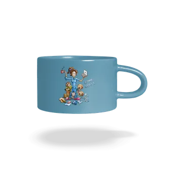 Bastard Maminčin home office hrnek makronka Blue Macaron