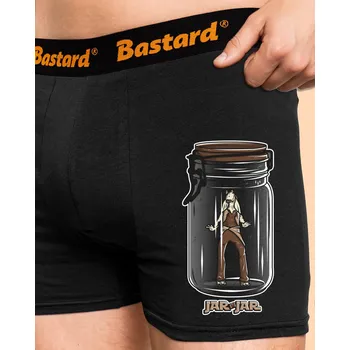Trenýrky Bastard Jar in jar boxerky Black
