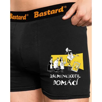 Trenýrky Bastard Kutil domácí boxerky Black