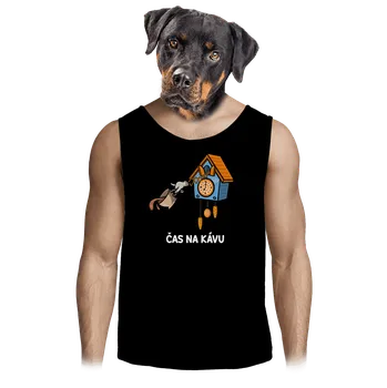 Pánské tílko Bastard Čas na kávu pánské tílko Black