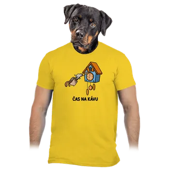 Pánské oblečení Bastard Čas na kávu pánské tričko Gold