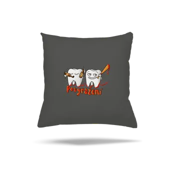 Polštář Bastard Povyražení polštář Gray Pol