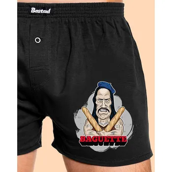 Trenýrky Bastard Baguette pánské trenky Black