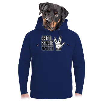 Pánská mikina Bastard Jsem Spocko unisex mikina premium Navy