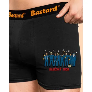 Trenýrky Bastard Hasičský sbor boxerky Black