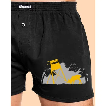 Trenýrky Bastard Lesní harmonie pánské trenky Black