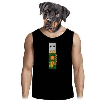 Pánské tílko Bastard USB city pánské tílko Black