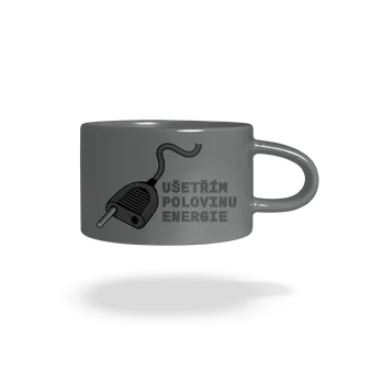 Bastard Ušetřím polovinu hrnek makronka Grey Macaron