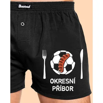 Trenýrky Bastard Okresní příbor pánské trenky Black