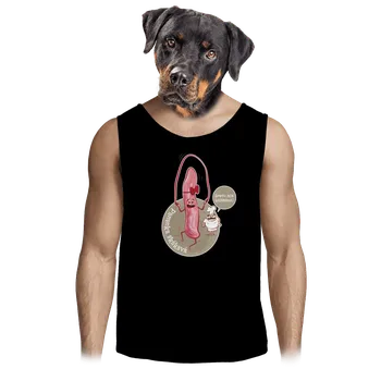 Pánské tílko Bastard Panenka skákavá pánské tílko Black