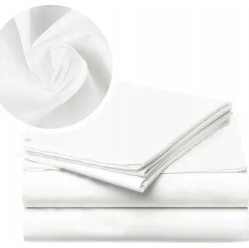 Prostěradlo Prostěradlo 160x210 klasické bez gumy bavlna 100% bílé