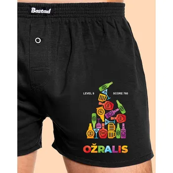 Trenýrky Bastard Ožralis pánské trenky Black