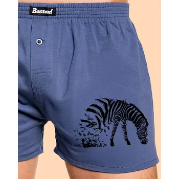 Pánské spodní prádlo Bastard Zebrovaná láska pánské trenky Blue