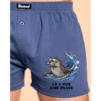 Trenýrky Bastard Už v tom zase plavu pánské trenky Blue