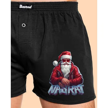 Trenýrky Bastard Sranta Klaus pánské trenky Black