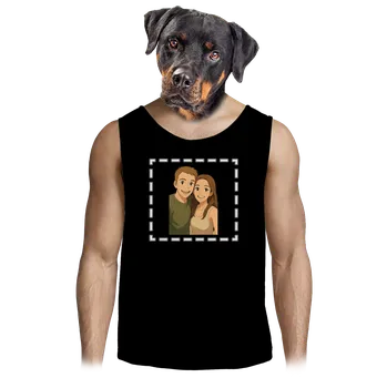 Pánské tílko Bastard Ghibli efekt z vlastní fotky pánské tílko Black